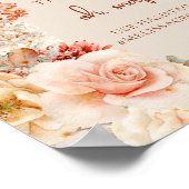 Terracotta blush Help ons de liefde te vangen oh s Poster (Hoek)