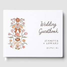 Terracotta Bogen & Bloemen Bloemen Bloemen Huwelij Gastenboek