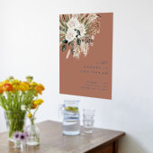 Terracotta bohemian botanische moderne elegante ch folie afdrukken (Laag (Keuken))