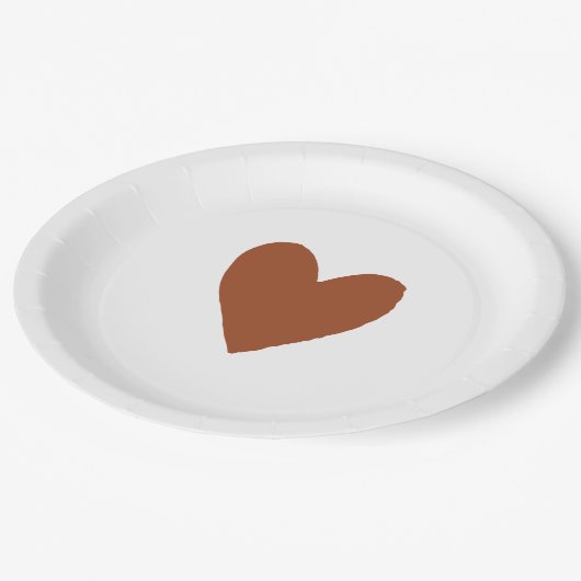 Terracotta Bohemian Burnt Oranje Baby shower Papieren Bordje (Gekanteld)