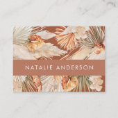 Terracotta Bohemian elegant modern pampasgras Bu Visitekaartje (Voorkant)