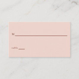 Terracotta Bohemian Wedding Traditional Modern Plaatskaartje