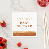 Terracotta Boho Abstract Baby shower Servet (Insitu)