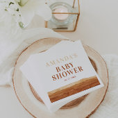 Terracotta Boho Abstract Baby shower Servet