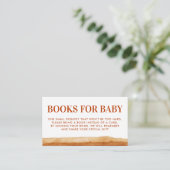 Terracotta Boho Abstract Desert Book Request Informatiekaartje (Staand voorkant)