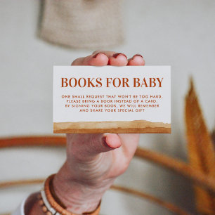 Terracotta Boho Abstract Desert Book Request Informatiekaartje