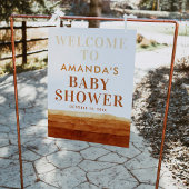 Terracotta Boho Abstracte woestijn Welkomstteken Poster