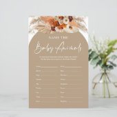 Terracotta boho arch noemt het wild van de babydie (Staand voorkant)