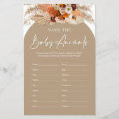 Terracotta boho arch noemt het wild van de babydie (Voorkant)