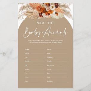 Terracotta boho arch noemt het wild van de babydie