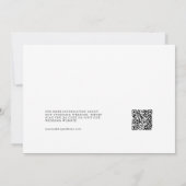 Terracotta Boho Arch Photo QR Code Save the Date Kaart (Achterkant)