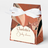 Terracotta boho baby shower bedankdoosjes (Voorkant Zijde)