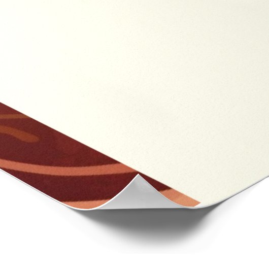 Terracotta boho baby shower poster (Hoek)