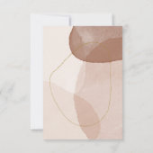 Terracotta Boho Beach Minimal Modern Kindly Antwoo RSVP Kaartje (Achterkant)