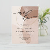 Terracotta Boho beuzelt een simpel huwelijk dat we Kaart (Staand voorkant)