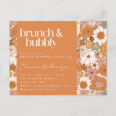 Terracotta Boho Bloem Brunch Bruisend Bruidsfeest Briefkaart (Voorkant)