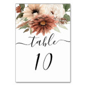 Terracotta Boho Bloemen Bruiloft Kaart (Achterkant)