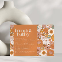 Terracotta Boho Bloemen Brunch Bubbly Vrijgezellen