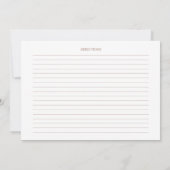 Terracotta Boho Bloemen Vrijgezellenfeest Recept K Kaart (Achterkant)