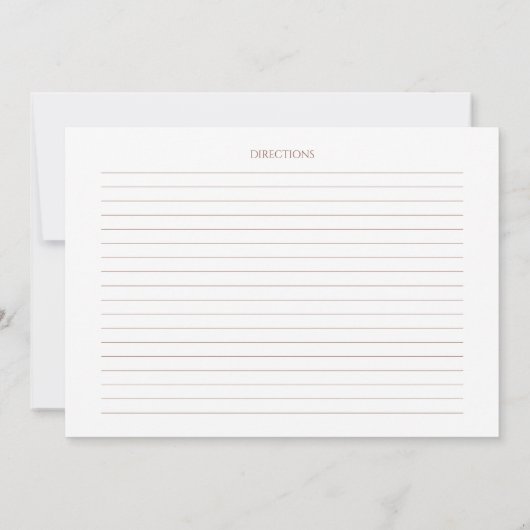 Terracotta Boho Bloemen Vrijgezellenfeest Recept K Kaart (Achterkant)