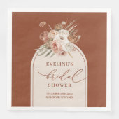 Terracotta Boho Bloemenservetten voor Bruidsfeest Servet (Voorkant)