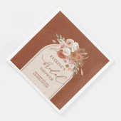 Terracotta Boho Boog Servetten voor Bruidsfeest (Hoek)
