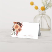 Terracotta Boho Bruiloft Plaatskaartje (Voorkant)