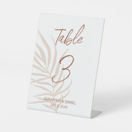 Terracotta Boho Bruiloft Reclamebord Met Voetstuk