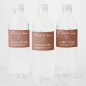 Terracotta Boho Bruiloft Waterfles Labels Etiket (Flessen)