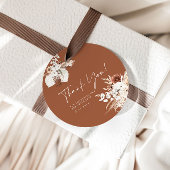 Terracotta Boho Dank u Baby shower Gift Labels
