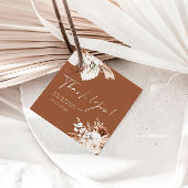Terracotta Boho Dank u Baby shower Gift Labels