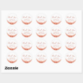 Terracotta Boho Desert Baby shower Dank u Ronde Sticker (Vel)