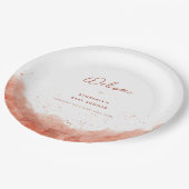 Terracotta Boho Desert Baby shower Welkom Papieren Bordje (Gekanteld)