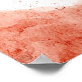 Terracotta Boho Desert Baby shower Welkom Poster (Hoek)