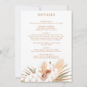 Terracotta Boho - Details uitnodiging (Voorkant)