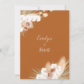 Terracotta Boho - Details uitnodiging (Achterkant)