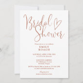 Terracotta Boho Elegant Script Vrijgezellenfeest Kaart (Voorkant)