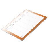 Terracotta Boho Family Weekly Planner Notepad Notitieblok (Schuin)