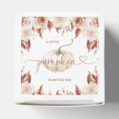 Terracotta Boho Floral Little Pumpkin Baby shower Bedankdoosjes (Bovenkant)