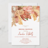 Terracotta Boho Floral Vrijgezellenfeest Kaart (Voorkant)