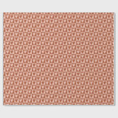 Terracotta Boho Hartjes Valentijnsdag Cadeau Cadeaupapier (Vlak)