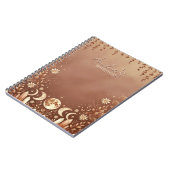 Terracotta Boho Hemel Maangfase Notitieboek (Linkerzijde)