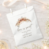 Terracotta Boho Herfst Bloemige Trouw De liefde is Bedankzakje (Geknipt)