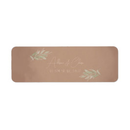 Terracotta Boho Minimalist Wedding  Etiket