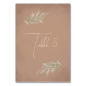 Terracotta Boho Minimalist Wedding Kaart (Achterkant)