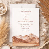 Terracotta Boho Mountain Southwest Wedding  Kaart