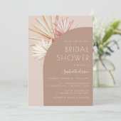 Terracotta Boho Pampas Grass Vrijgezellenfeest Kaart (Staand voorkant)