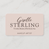 Terracotta Boho QR Code Script Elegant Modern Visitekaartje (Voorkant)