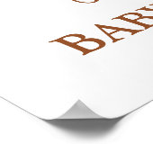 Terracotta Boho Rainbow Baby shower Welkomstteken Poster (Hoek)