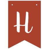 Terracotta Boho Rainbow Clouds First Birthday Vlaggetjes (Tweede vlag)